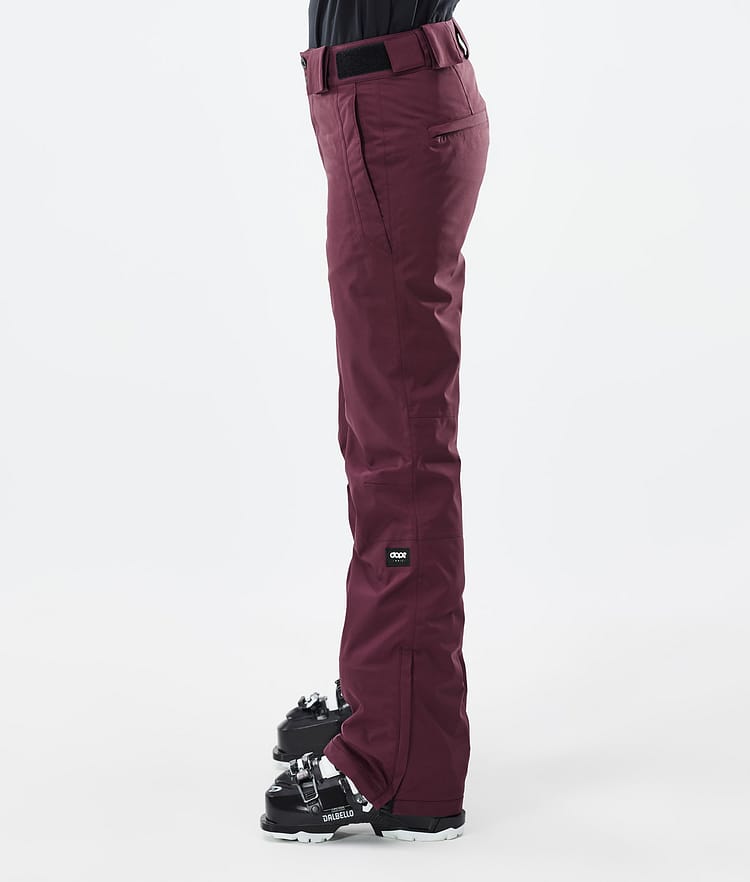 Dope Con W Pantalones Esquí Mujer Burgundy - Color Burdeos