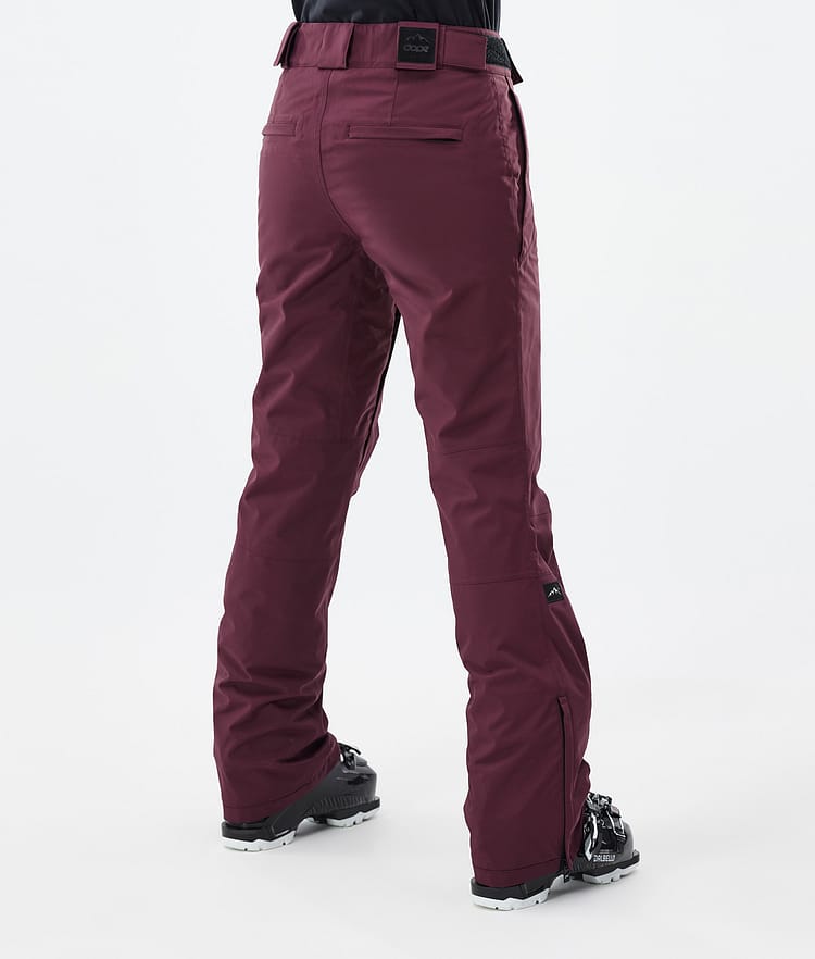 Dope Con W Pantalon de Ski Femme Burgundy, Image 4 sur 6