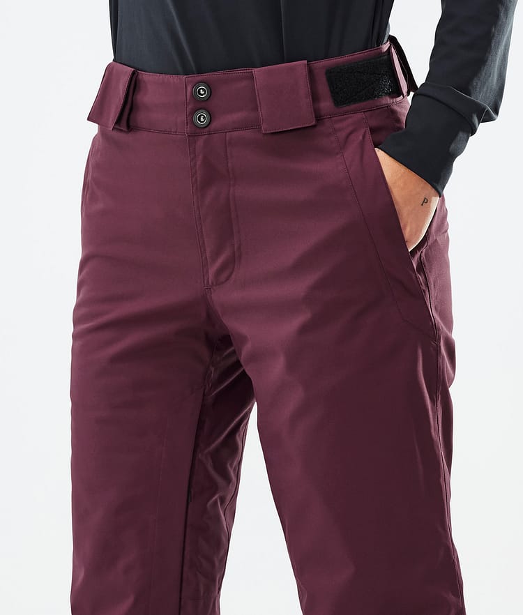 Dope Con W Pantalon de Ski Femme Burgundy, Image 5 sur 6