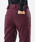 Dope Con W Pantalon de Snowboard Femme Burgundy, Image 6 sur 6