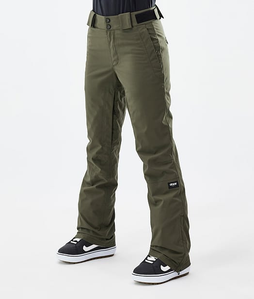 Dope Con W Pantaloni Snowboard Donna Olive Green