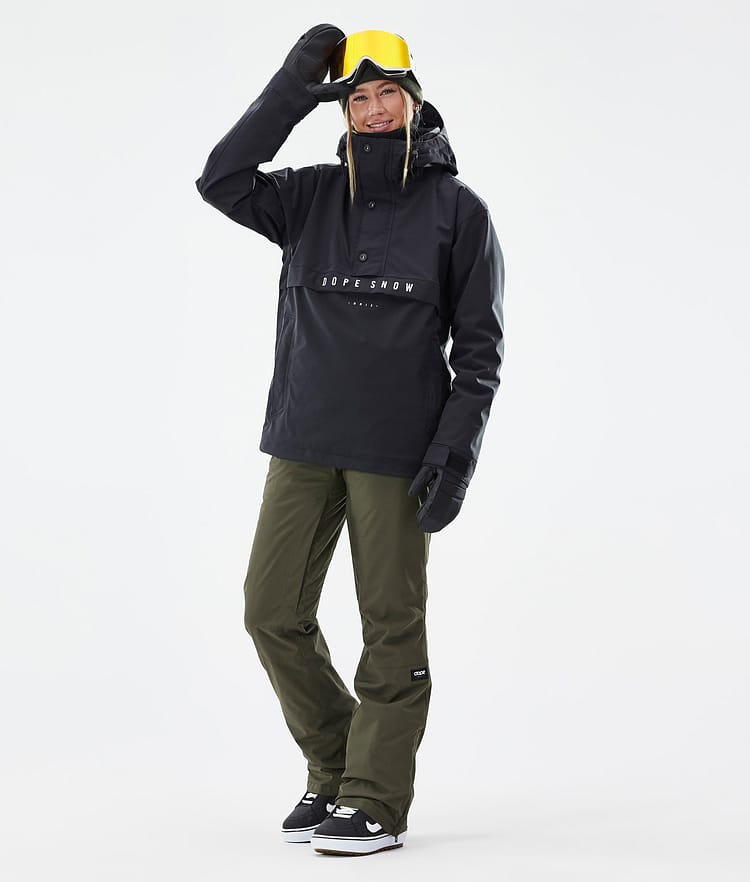 Dope Con W Pantaloni Snowboard Donna Olive Green, Immagine 2 di 6