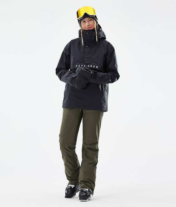 Dope Con W Pantalon de Ski Femme Olive Green