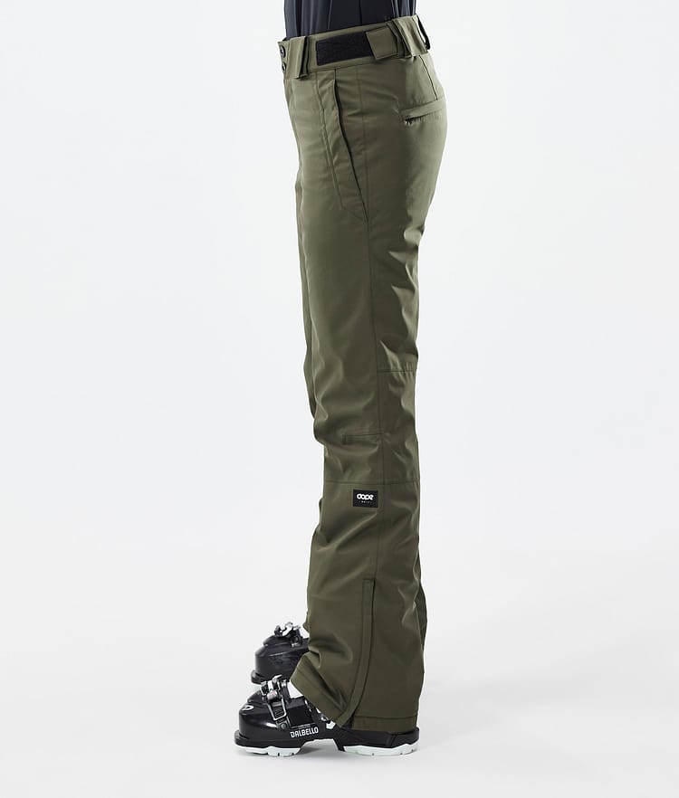 Dope Con W Pantalon de Ski Femme Olive Green