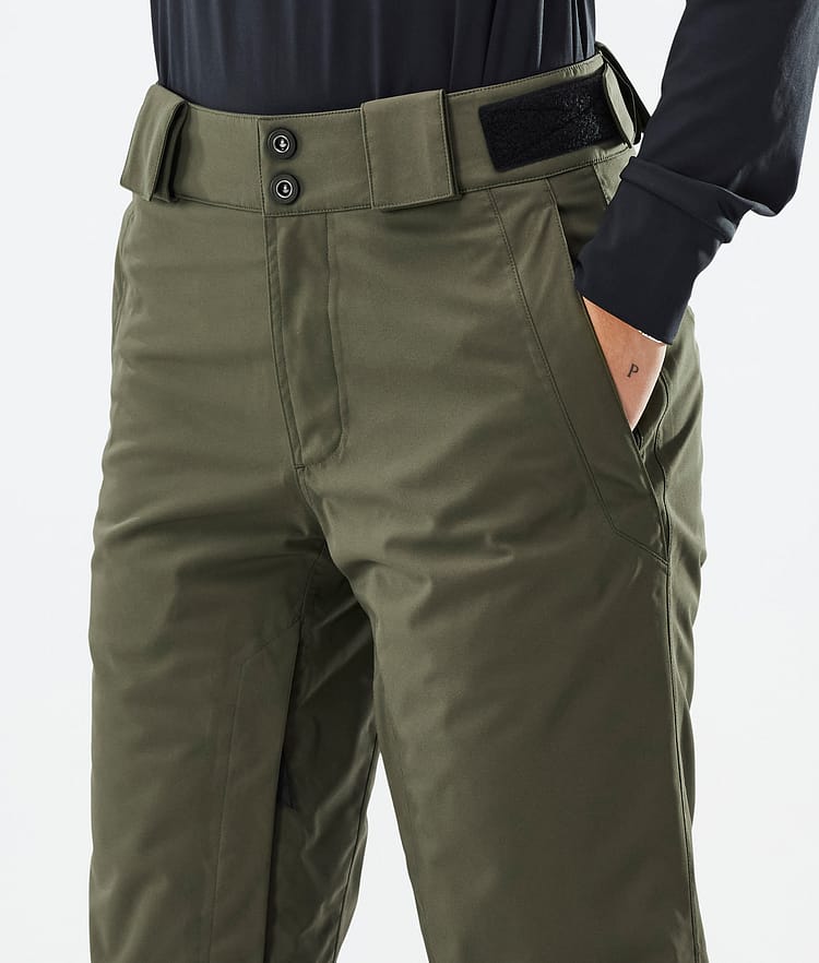 Dope Con W Pantaloni Snowboard Donna Olive Green