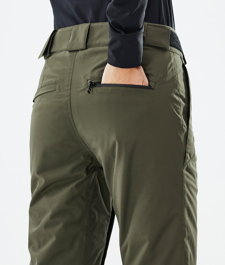 Dope Con W Pantalon de Snowboard Femme Olive Green