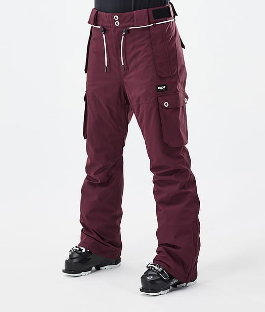 Dope Iconic W Pantalones Esquí Mujer Burgundy