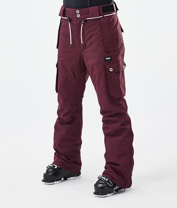 Dope Iconic W Pantalon de Ski Femme Burgundy, Image 1 sur 7