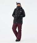 Dope Iconic W Pantalon de Ski Femme Burgundy, Image 2 sur 7