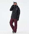 Dope Iconic W Kalhoty na Snowboard Dámské Burgundy, Obrázek 2 z 7