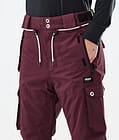 Dope Iconic W Pantalon de Snowboard Femme Burgundy, Image 5 sur 7