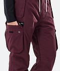 Dope Iconic W Pantalon de Snowboard Femme Burgundy, Image 6 sur 7