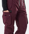 Dope Iconic W Pantalon de Ski Femme Burgundy, Image 6 sur 7