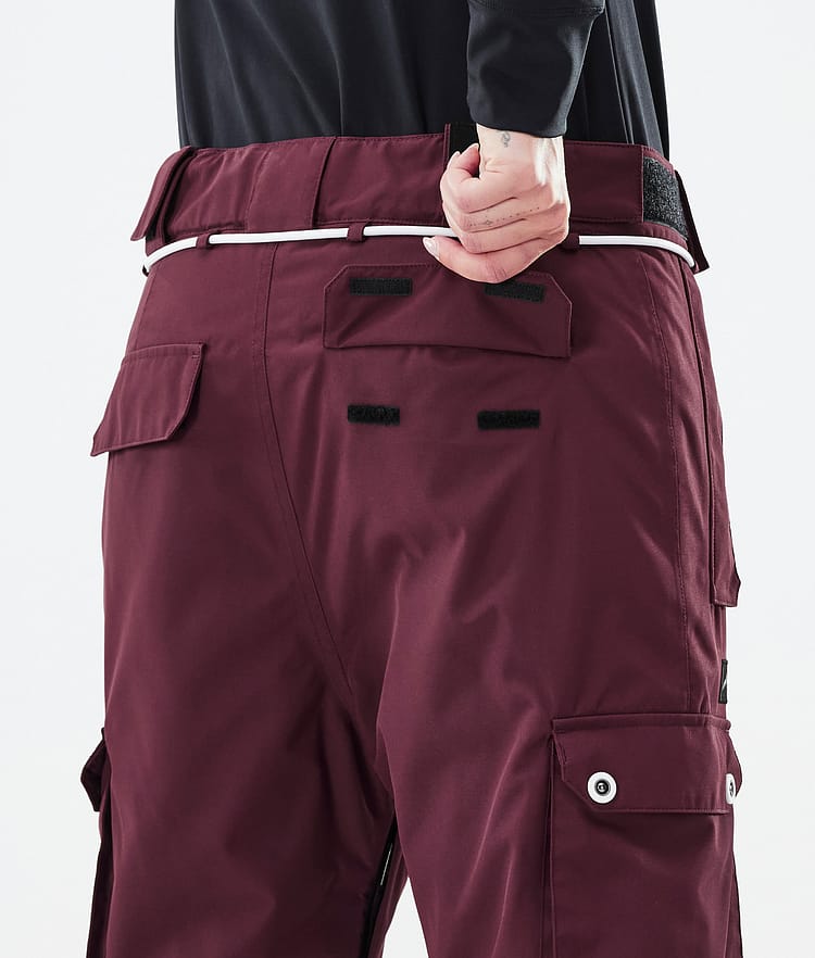 Dope Iconic W Snowboard Bukser Dame Burgundy, Billede 7 af 7