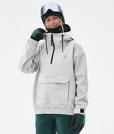 Dope Cyclone W Veste de Ski Femme Light Grey