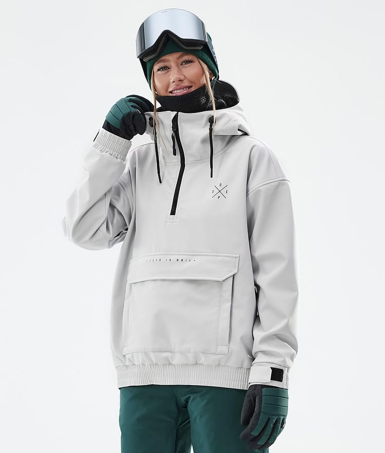 Dope Cyclone W Veste de Ski Femme Light Grey, Image 1 sur 8