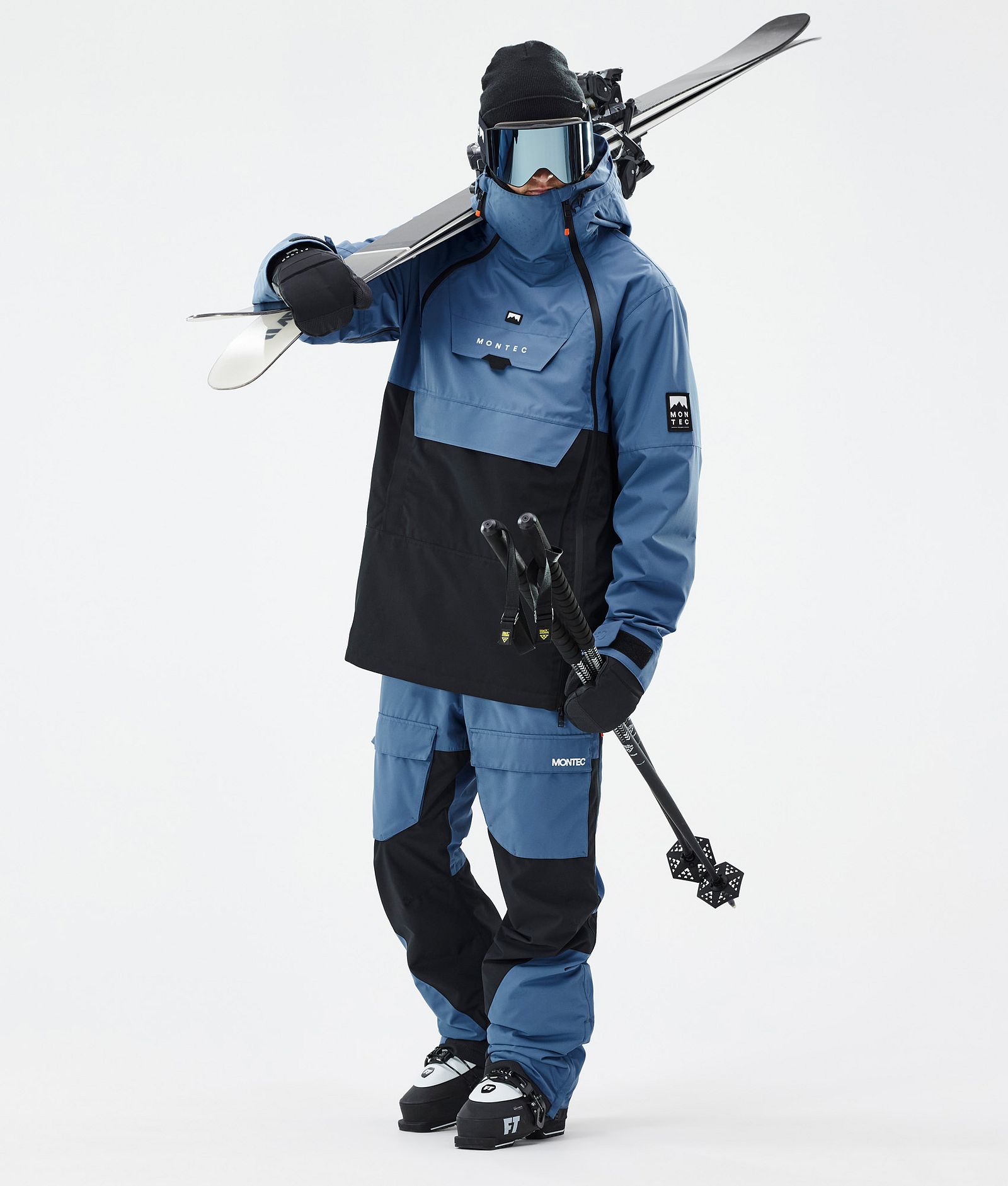 Montec Doom Veste de Ski Homme Blue Steel/Black, Image 3 sur 11