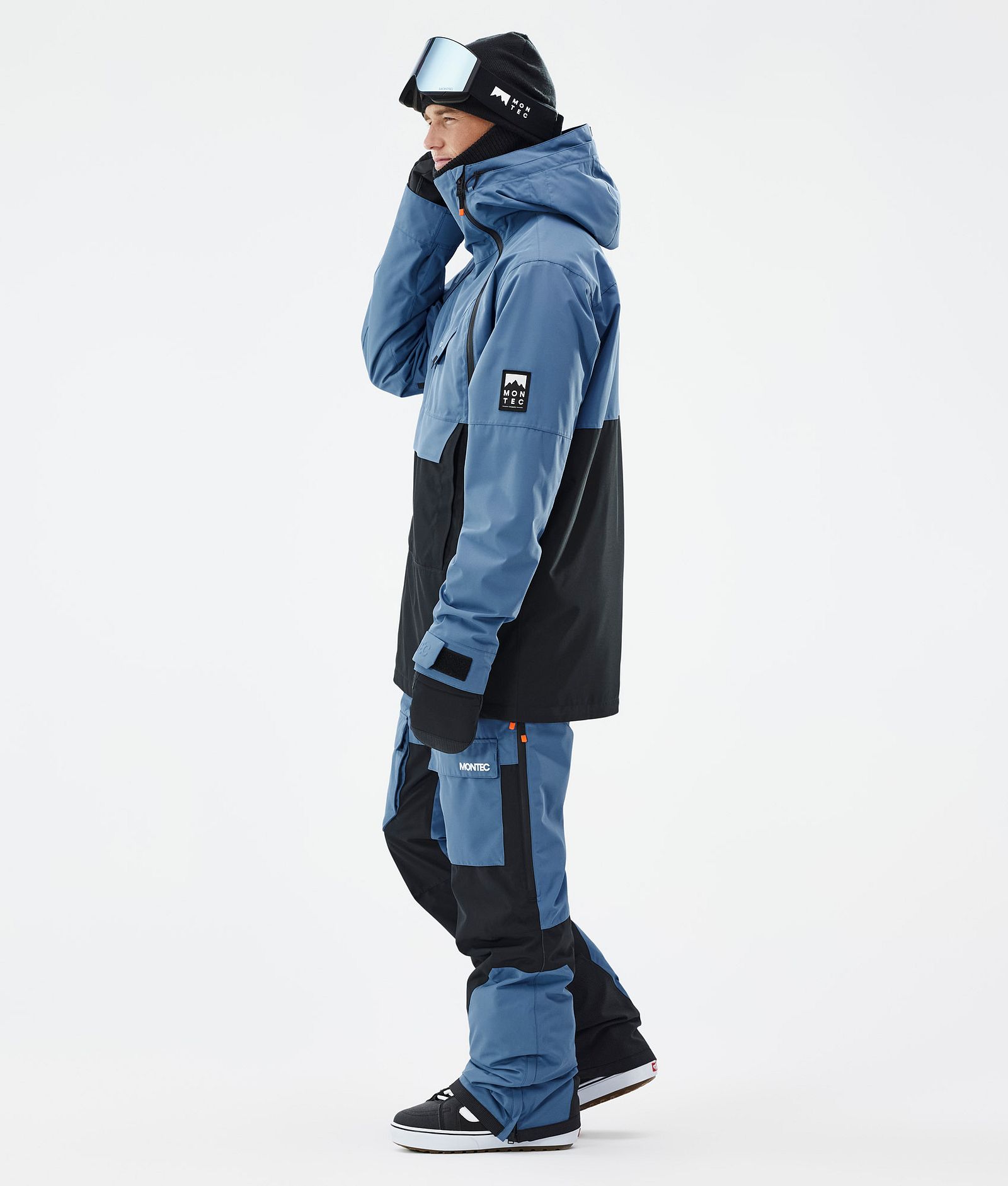 Montec Doom Veste Snowboard Homme Blue Steel/Black, Image 4 sur 11