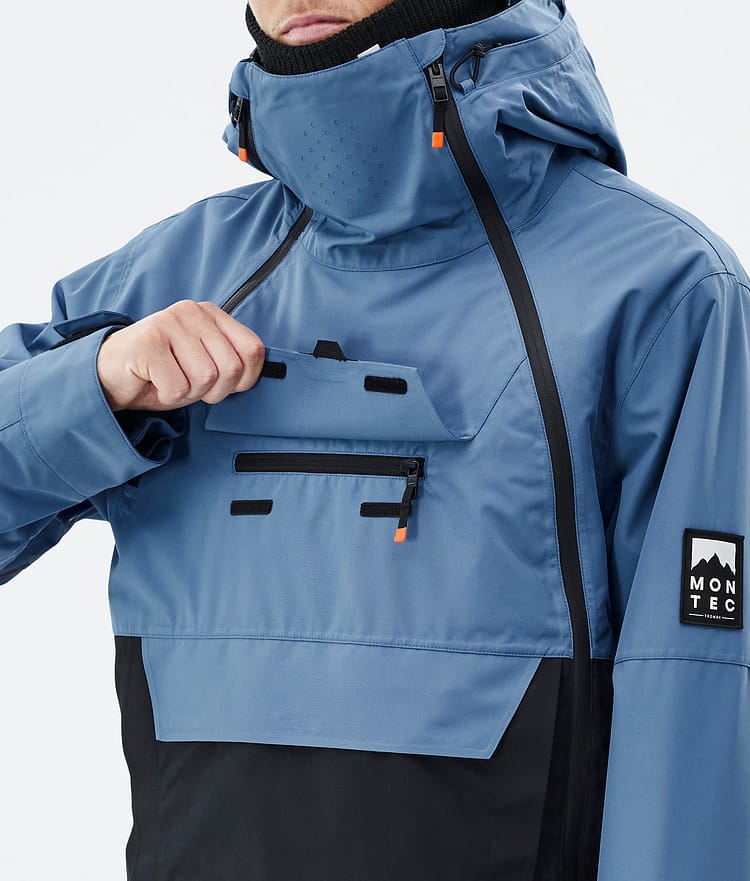 Montec Doom Kurtka Snowboardowa Mężczyźni Blue Steel/Black, Zdjęcie 10 z 11