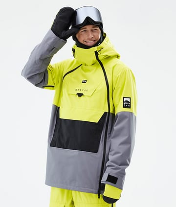 Montec Doom Kurtka Snowboardowa Bright Yellow/Black/Light Pearl