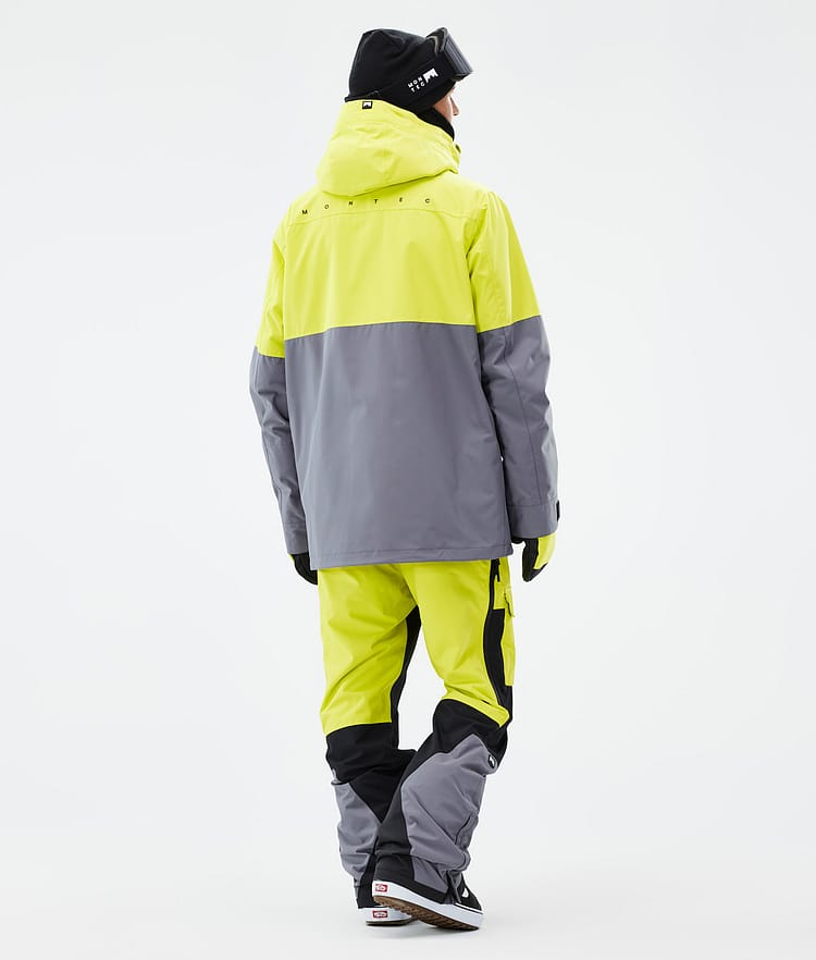 Montec Doom Snowboard jas Heren Bright Yellow/Black/Light Pearl, Afbeelding 4 van 10