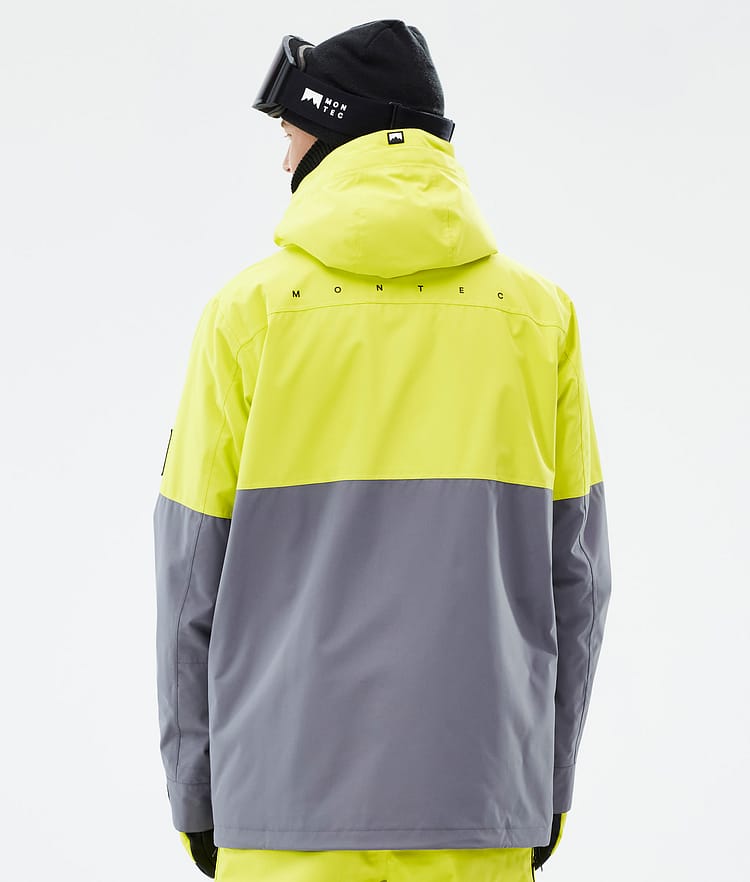 Montec Doom Veste de Ski Homme Bright Yellow/Black/Light Pearl, Image 7 sur 11