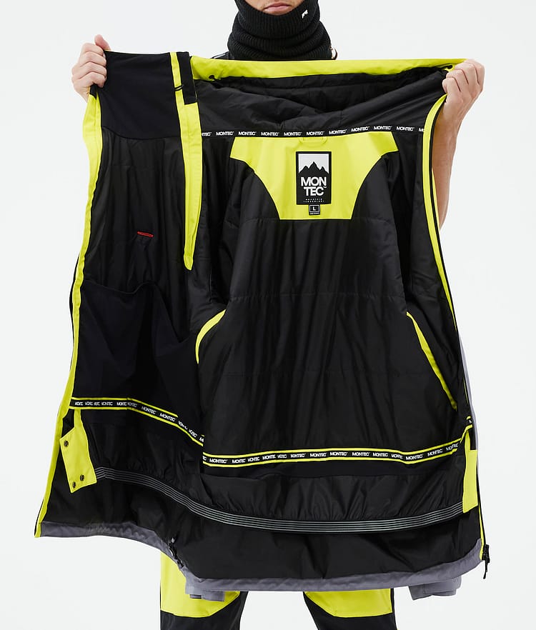 Montec Doom Ski Jacket Men Bright Yellow/Black/Light Pearl, Image 11 of 11