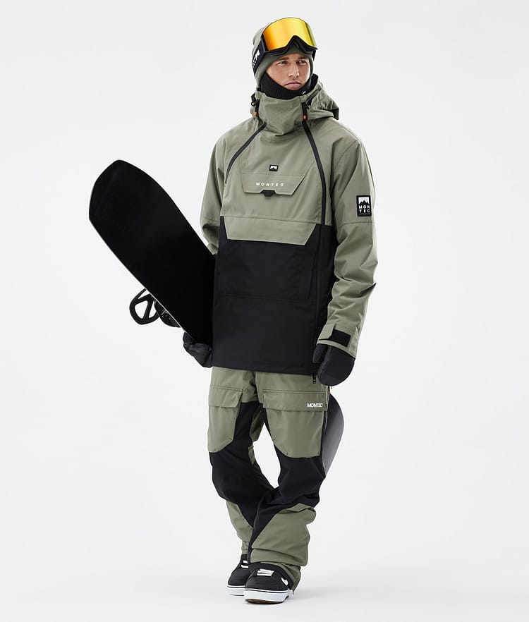 Montec Doom Kurtka Snowboardowa Mężczyźni Greenish/Black, Zdjęcie 3 z 11