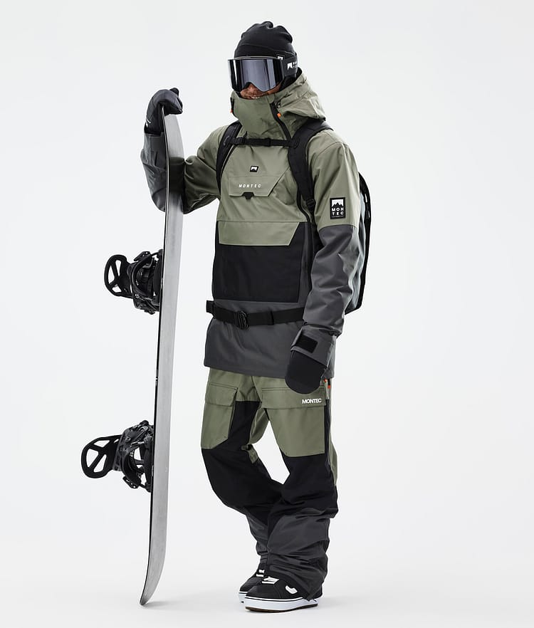 Montec Doom Kurtka Snowboardowa Mężczyźni Greenish/Black/Phantom, Zdjęcie 3 z 11