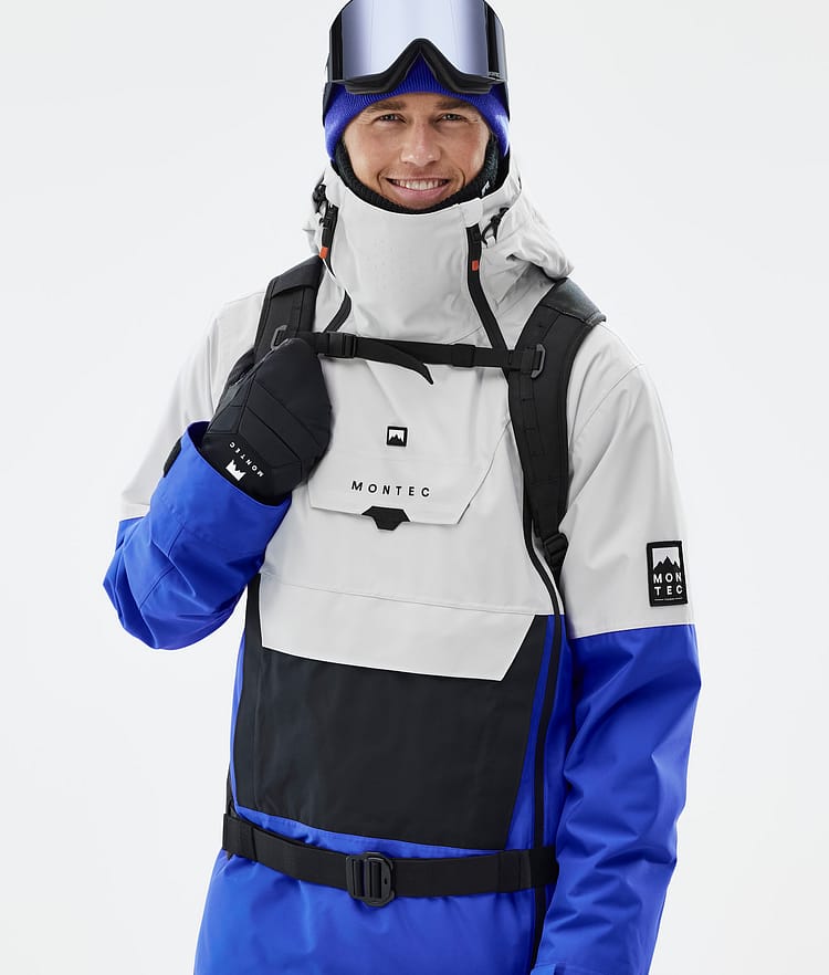Montec Doom Snowboard jas Heren Light Grey/Black/Cobalt Blue, Afbeelding 2 van 11