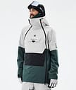 Montec Doom Kurtka Snowboardowa Mężczyźni Light Grey/Black/Dark Atlantic