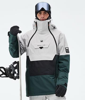 Montec Doom Kurtka Snowboardowa Light Grey/Black/Dark Atlantic