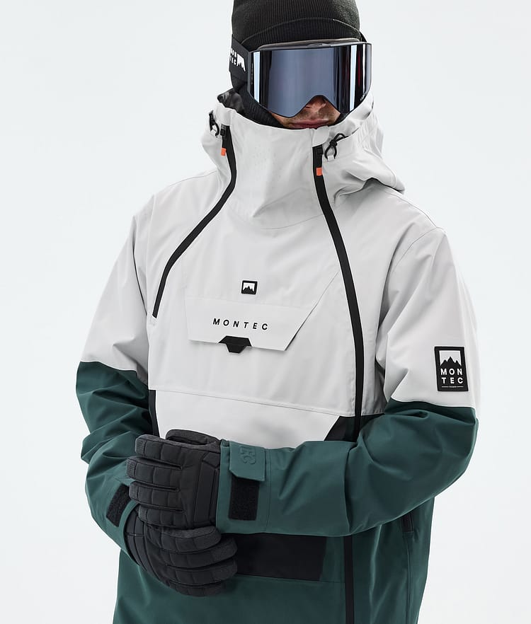 Montec Doom Snowboard jas Heren Light Grey/Black/Dark Atlantic, Afbeelding 2 van 11