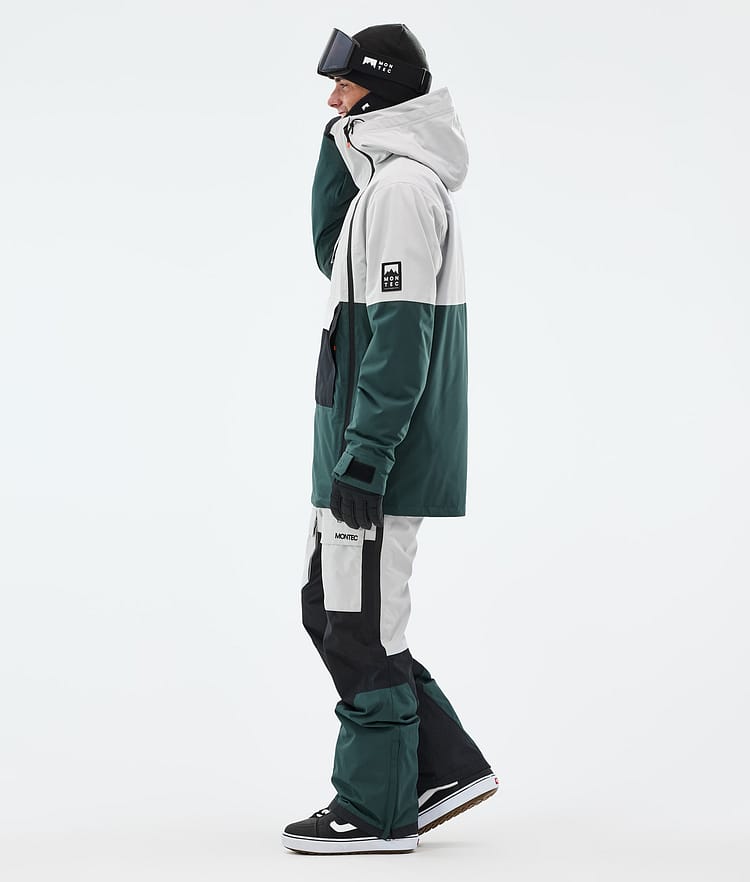 Montec Doom Snowboard jas Heren Light Grey/Black/Dark Atlantic, Afbeelding 4 van 11