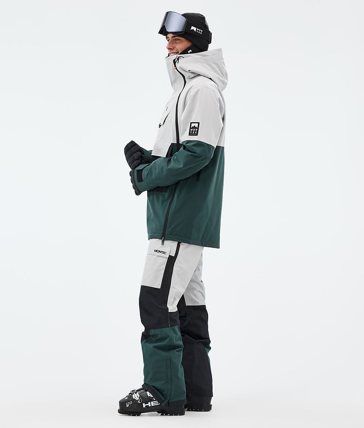 Montec Doom Ski jas Heren Light Grey/Black/Dark Atlantic, Afbeelding 4 van 11