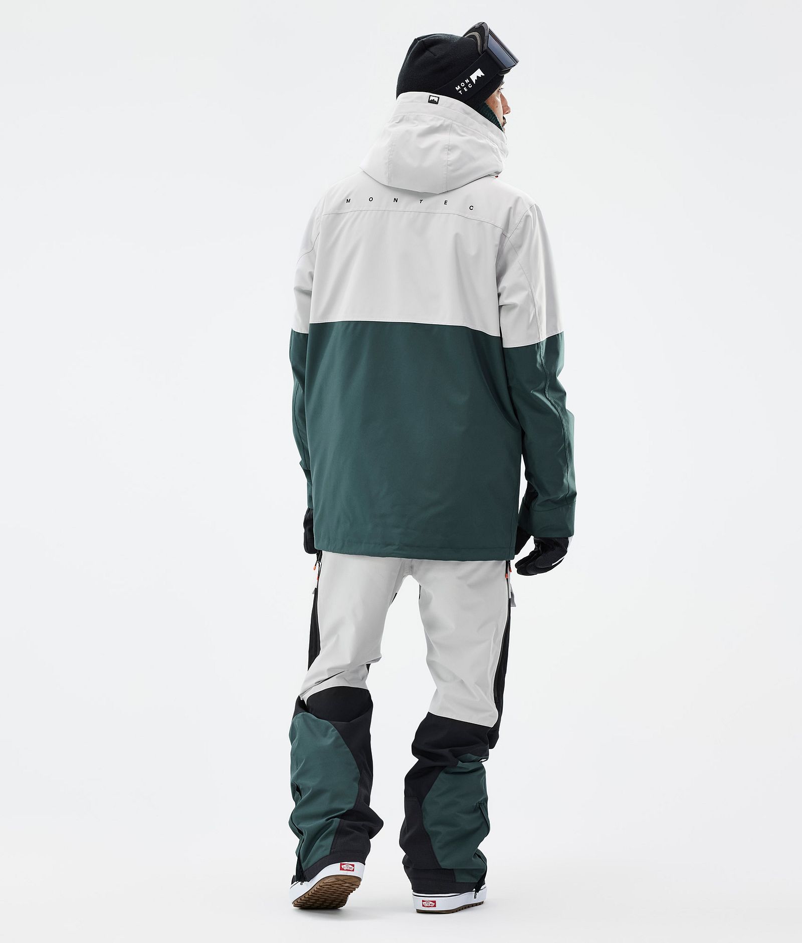 Montec Doom Snowboardjakke Herre Light Grey/Black/Dark Atlantic Renewed, Billede 5 af 11