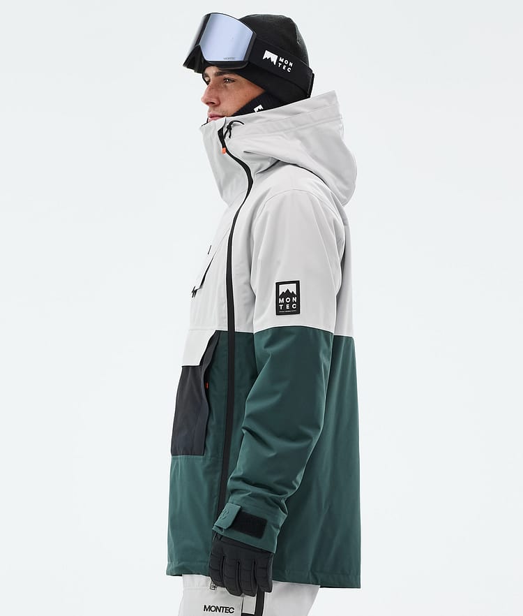 Montec Doom Snowboard jas Heren Light Grey/Black/Dark Atlantic, Afbeelding 6 van 11