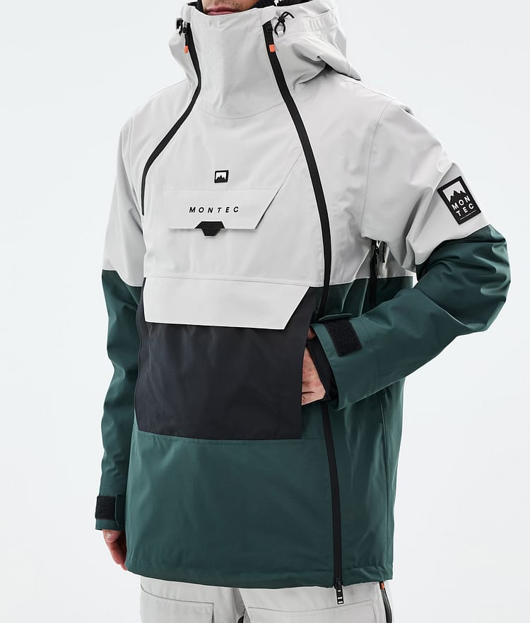 Montec Doom Ski jas Heren Light Grey/Black/Dark Atlantic, Afbeelding 8 van 11