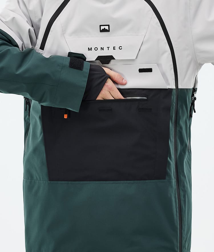 Montec Doom Ski jas Heren Light Grey/Black/Dark Atlantic, Afbeelding 9 van 11