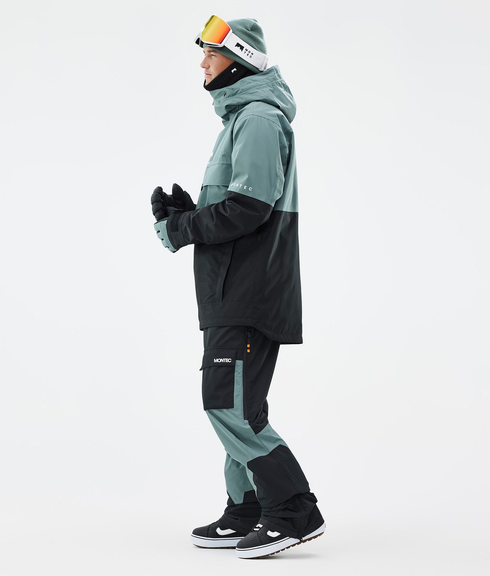 Montec Dune Kurtka Snowboardowa Mężczyźni Atlantic/Black, Zdjęcie 4 z 9