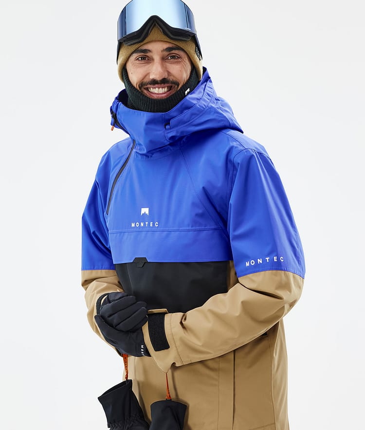 Montec Dune Kurtka Snowboardowa Mężczyźni Cobalt Blue/Back/Gold, Zdjęcie 2 z 9