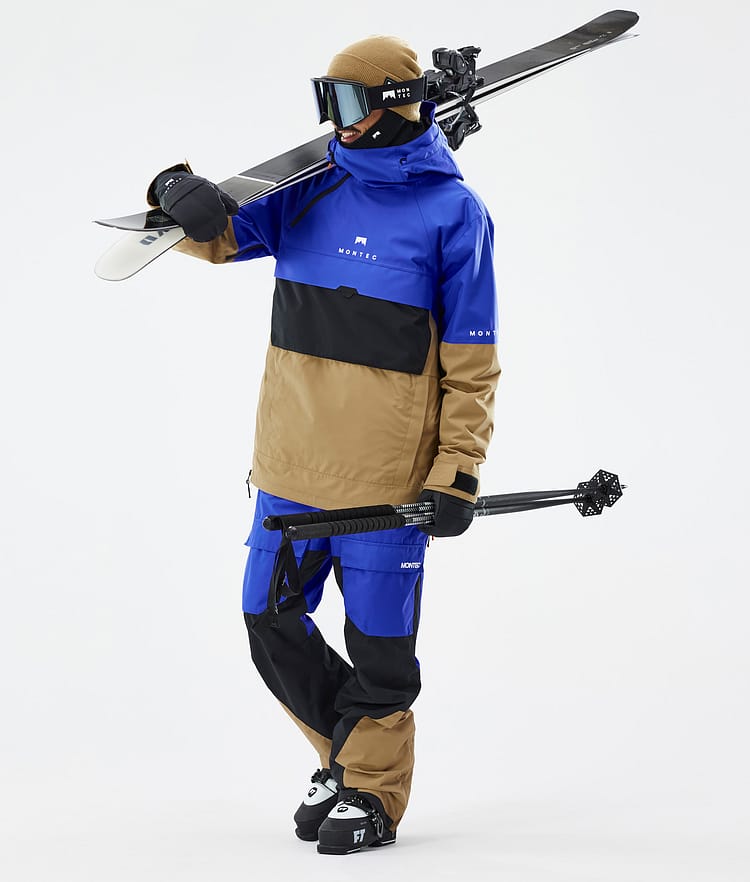 Montec Dune Ski Jacket Men Cobalt Blue/Back/Gold, Image 3 of 9