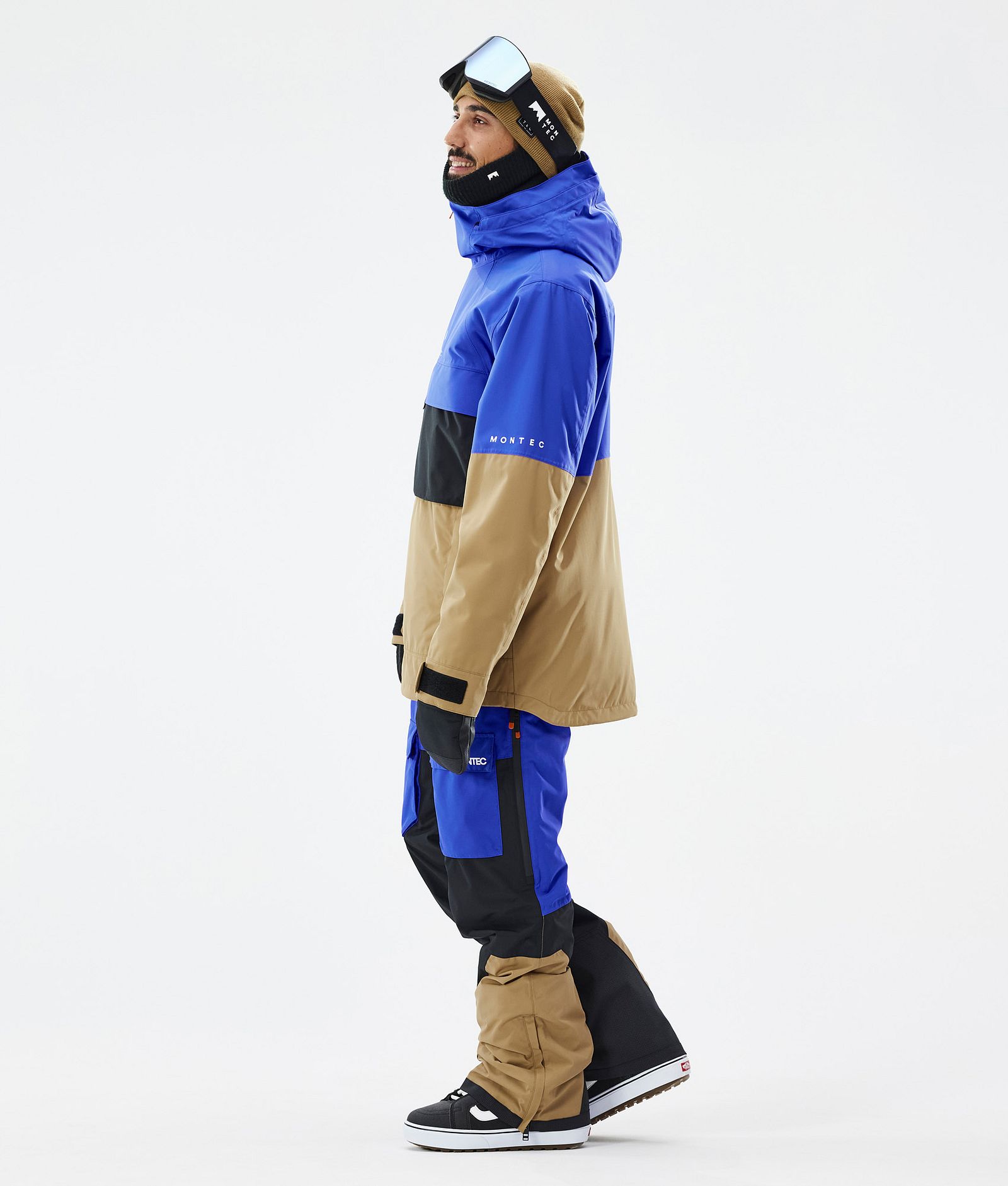 Montec Dune Kurtka Snowboardowa Mężczyźni Cobalt Blue/Back/Gold