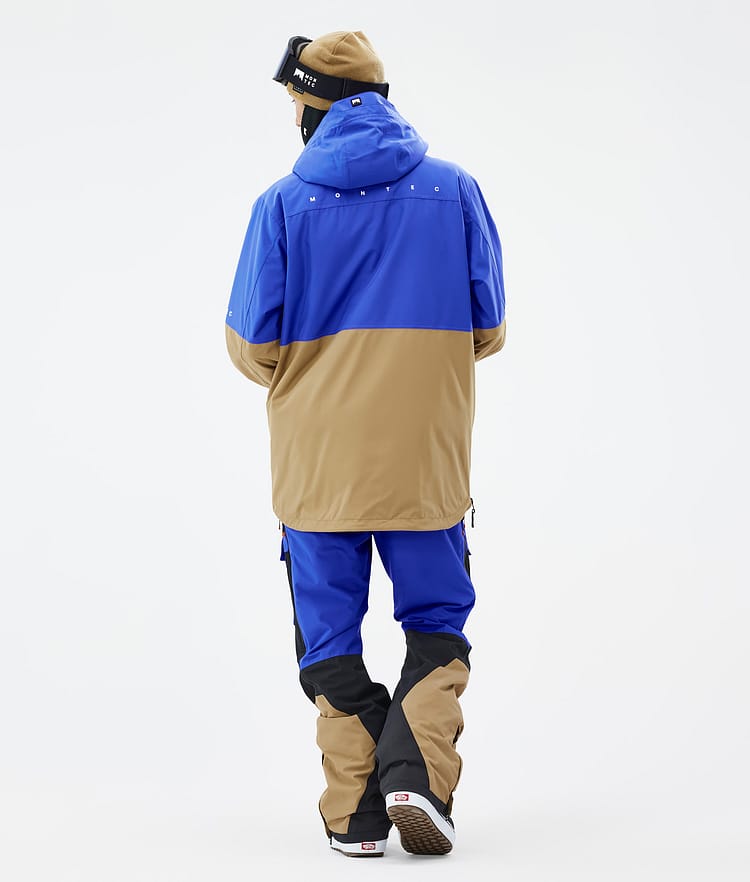 Montec Dune Veste Snowboard Homme Cobalt Blue/Back/Gold