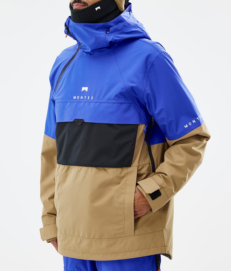 Montec Dune Kurtka Snowboardowa Mężczyźni Cobalt Blue/Back/Gold, Zdjęcie 8 z 9