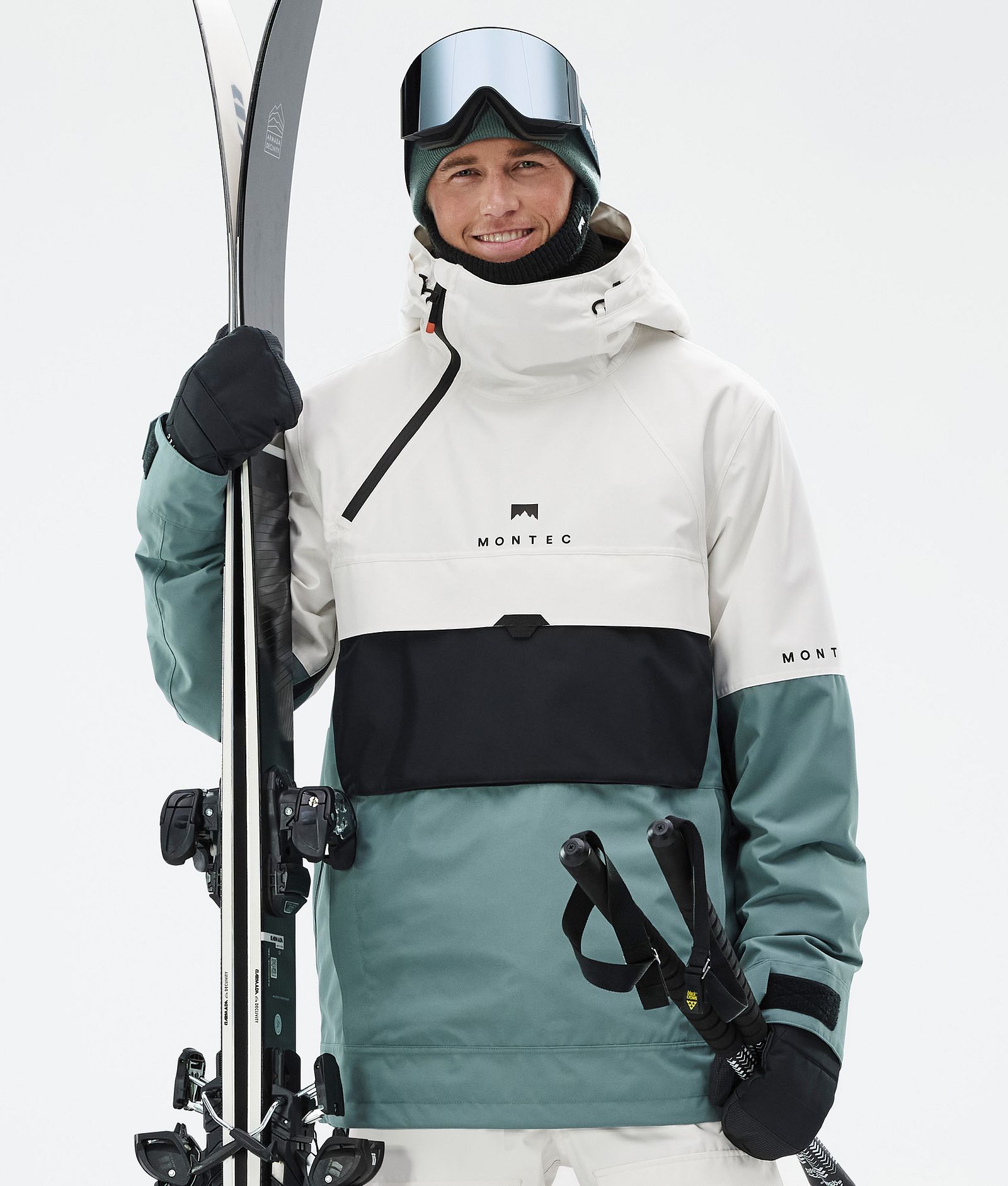 Montec Dune Skijacke Herren Old White/Black/Atlantic, Bild 1 von 9