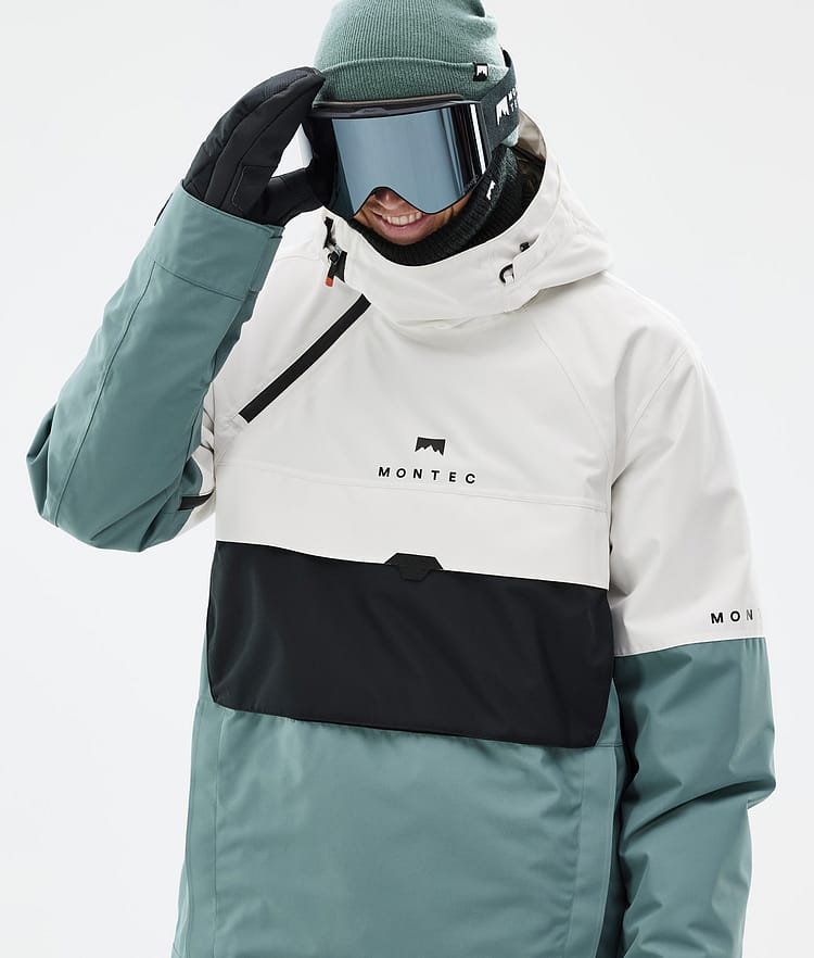 Montec Dune Ski jas Heren Old White/Black/Atlantic, Afbeelding 2 van 9