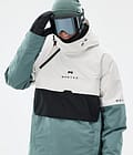 Montec Dune Snowboard jas Heren Old White/Black/Atlantic