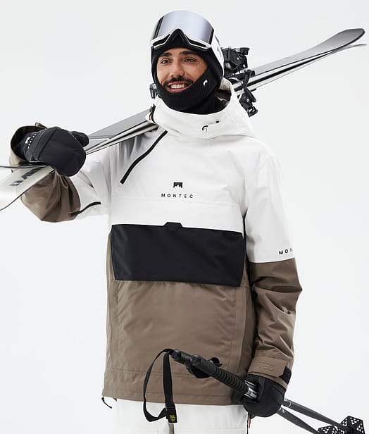 Montec Dune Ski Jacket Men Old White/Black/Walnut