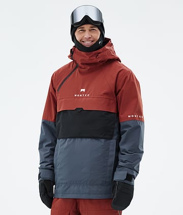 Montec Dune Kurtka Snowboardowa Rust/Black/Metal Blue